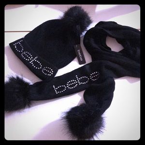 Bebe hat and scarf set
